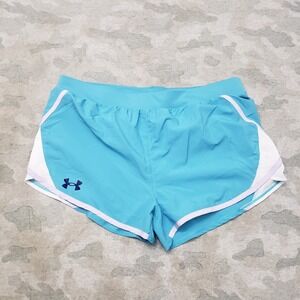 Under Armour‎ Shorts Youth XL Blue Drawstring Running Gym Athletic